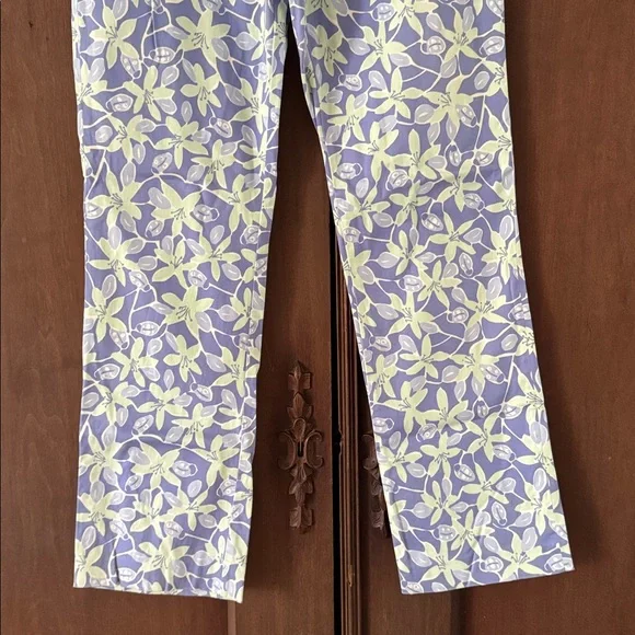 Lilly Pulitzer purple and green pants size 10 - Picture 3 of 7